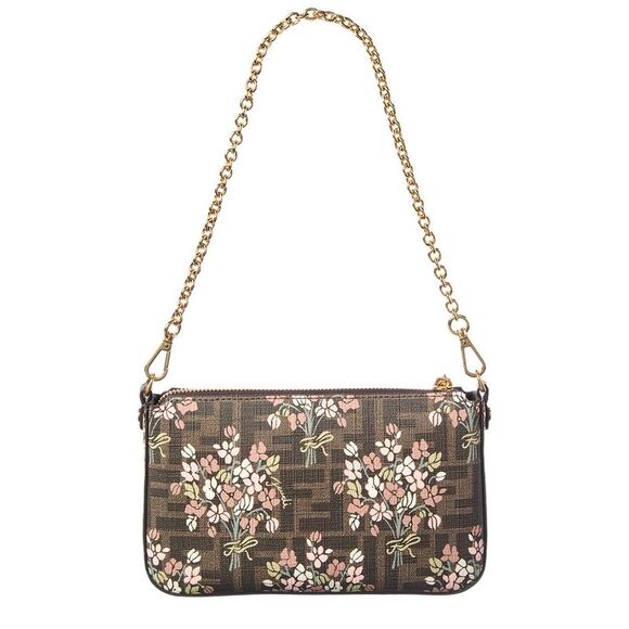 Fendi Baguette Ff Jacquard Pouch, Brown - Picture 2 of 4